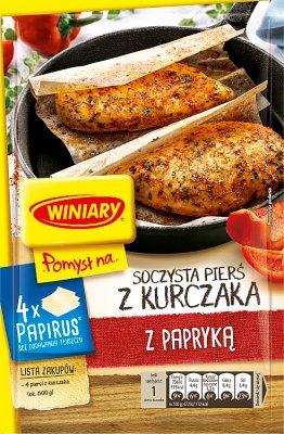 Winiary Pomysł na...  Soczystą pierś kurczaka z papryką