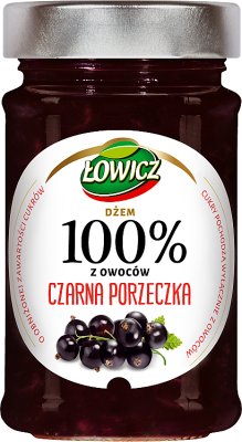 Łowicz Dżem 100% owoców Czarna Porzeczka