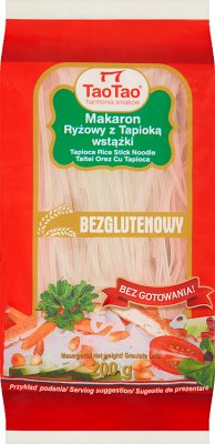 fideos de arroz con topioką