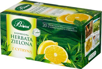 Bifix herbata zielona (20 torebek) z aromatem cytryny