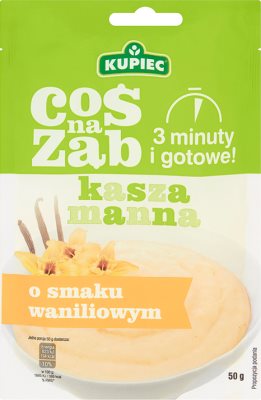 Kupiec Coś Na Ząb kasza manna waniliowa