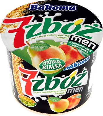 7 мужчин зерновых йогурт персик - груша