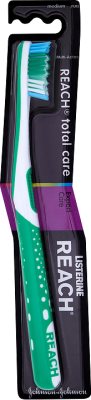 Reach total care toothbrush average , different colors