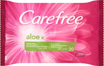 CAREFREE aloe chusteczki do higieny intymnej