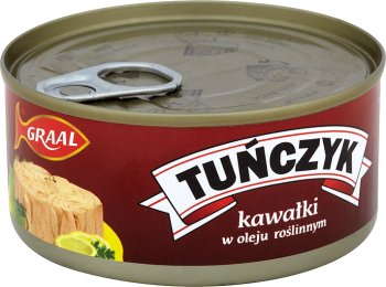 Thunfisch- Stücke in Pflanzenöl