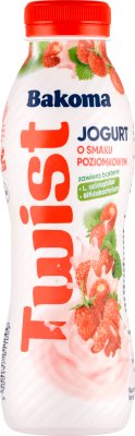 Bakoma Twist jogurt do picia poziomkowy