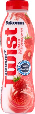twist wild strawberry yogurt drink