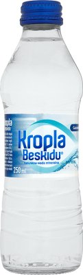 Kropla Beskidu woda mineralna gazowana szklana butelka