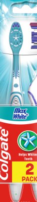 Colgate Max White Szczoteczka do zębów 1+1 szt. GRATIS Medium