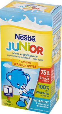 junior modified milk with the vanilla flavour