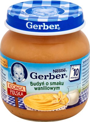 pudding avec la saveur de la vanille