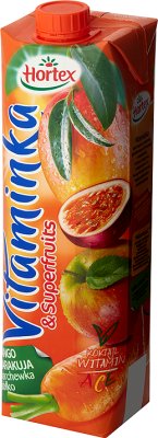 Hortex Vitaminka super fruits marchewka, jabłko, MANGO, MARACUJA
