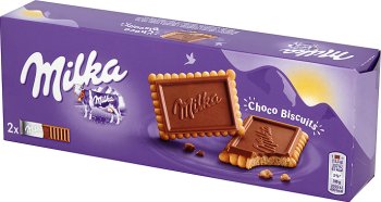 butter biscuits with chocolate alpine mleczną150g
