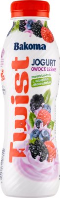 frutas del bosque bebida de yogur giro