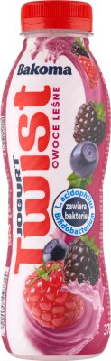 twist yogurt drink forest fruits