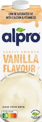 Alpro A soy drink with a vanilla flavor with calcium and vitamins