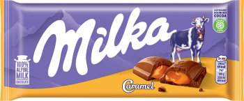 caramel milk chocolate with caramel nadzienim