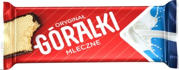 Góralki Mleczne kruchy wafelek przekładany kremem mlecznym