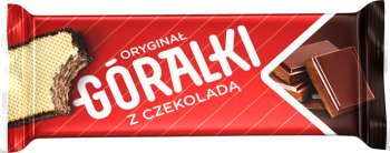 Góralki Czekoladowe kruchy wafelek przekładany kremem mlecznym