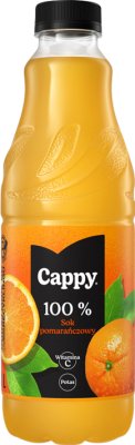 Cappy sok 100% pomarańczowy Bez  dodatku cukrów