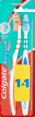 Colgate Navigator Plus szczoteczka do zębów 1+1 GRATIS medium