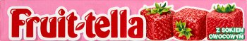 tella caramelos masticables con sabor de fresa