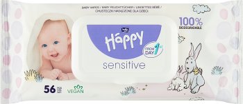 happy baby wipes sensitive aloe vera neutral ph 5.5