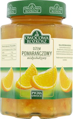 Owocowa rozkosz dżem niskosłodzony pomarańczowy