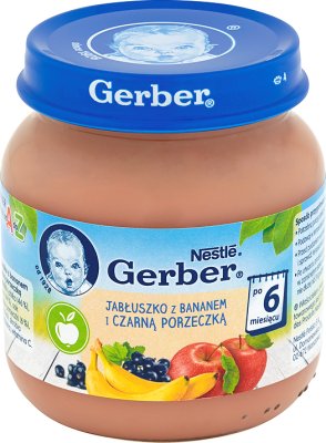 Gerber Kuchnia Polska Delikatne jabłuszko z bananem i czarną porzeczką