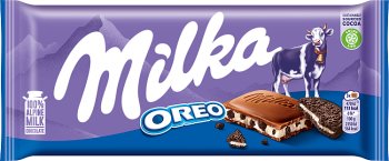 Milka for you Oreo  czekolada mleczna z kremem waniliowym i pokruszonymi kawałkami ciasteczek Oreo