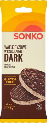 Sonko Dark wafle ryżowe w czekoladzie