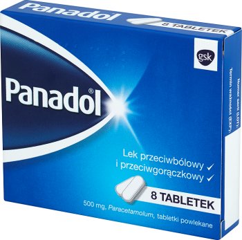 Analgésico Panadol y fiebre tabletas