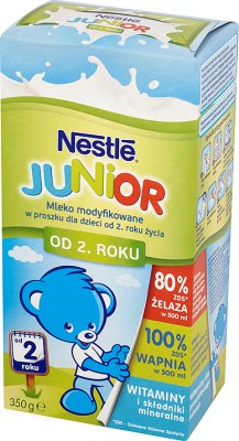 leche junior, modificado para los niños