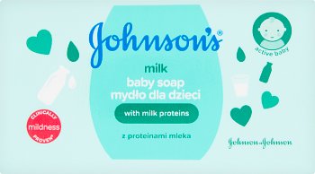 Johnson 's baby soap milk proteins