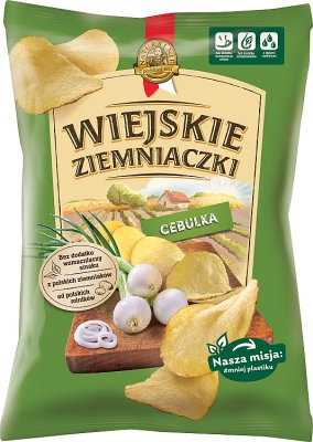 Wiejskie Ziemniaczki chipsy ziemniaczane Cebulka z ogródka