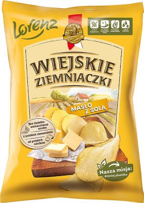 potatoes potato chips with salt butter