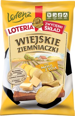 potatoes potato chips with salt butter