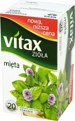 Vitax herbata ziołowa w torebkach mięta