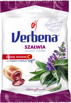 Verbena cukierki ziołowe Szałwia