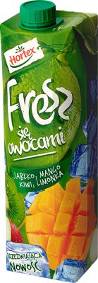Bebida fresca de mango, kiwi , limón