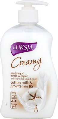 creamy liquid soap lotion dispenser with provitamin B5 cotton