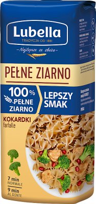 Lubella makaron Kokardki (Farfalle) 100% Pełne Ziarno