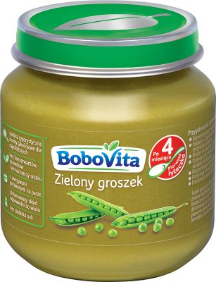 Bobovita Pierwsza Łyżeczka Zielony groszek