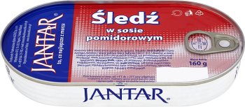 Jantar Śledź w sosie pomidorowym