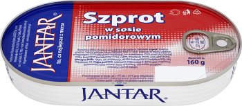 Jantar Szprot w sosie pomidorowym