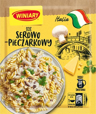 Winiary Sosy do makaronu  Italia - serowo-pieczarkowy z natką pietruszki