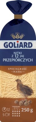 Goliard makaron Nitki z 12 jaj Przepiórczych