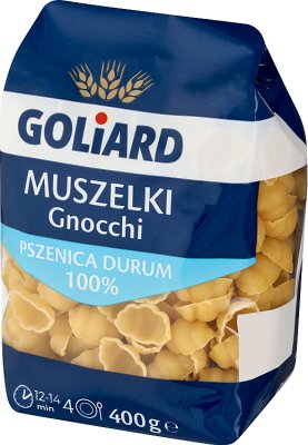 Паста Голиард Ракушки ньокки 100% твердых сортов пшеницы