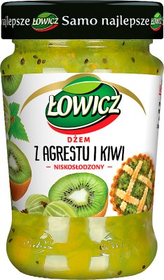 Łowicz Dżem niskosłodzony Agrest Kiwi