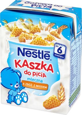 Nestle Kaszka do picia mleczna 8 zbóż z miodem